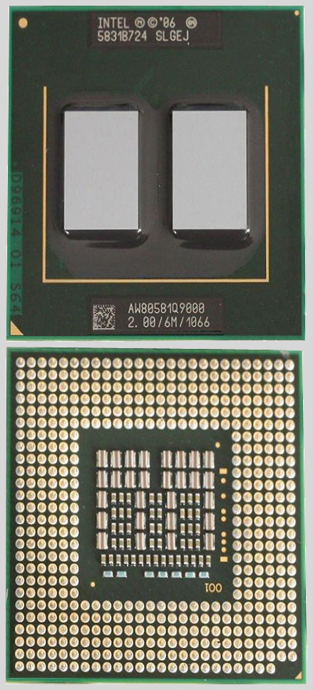 Intel Core 2 Quad Mobile Penryn QC