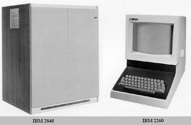 ЭВМ IBM 2848 и дисплейная станция IBM 2260